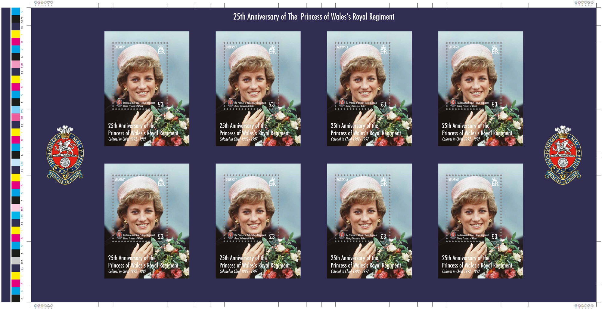 PWRR Imperforate Uncut Press Sheet